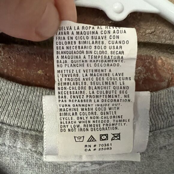 Vintage Mickey Disney I'm With Goofy T Shirt TEE Heather Gray Size M 90's - Picture 8 of 16